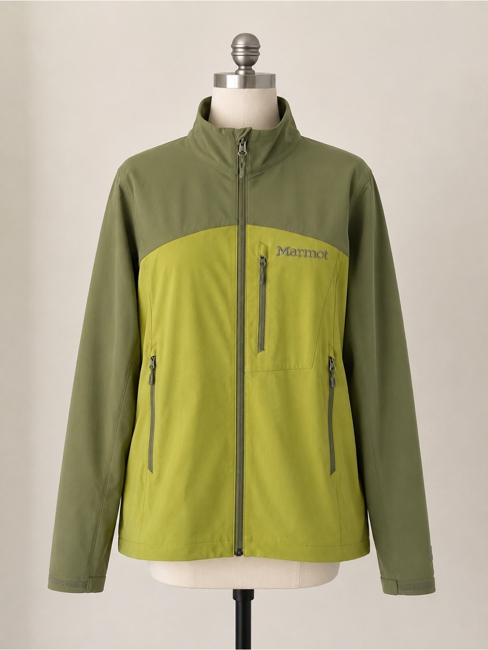 Marmot Men’s Softshell Jacket Green Full Zip